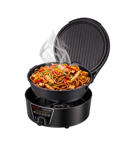 פלא קוקר מכשיר בישול רב-תכליתי 2100W עם סיר נשלף יוניברס UNIVERSE Wonder Cooker NRI-8650 - פטור מטבילה - יבואן רשמי - צבע שחור