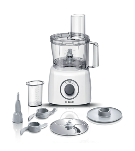 מעבד מזון 800W בנפח 2.3 ליטר בוש BOSCH Multi Talent 3 MCM3101W - שנתיים אחריות יבואן רשמי - צבע לבן