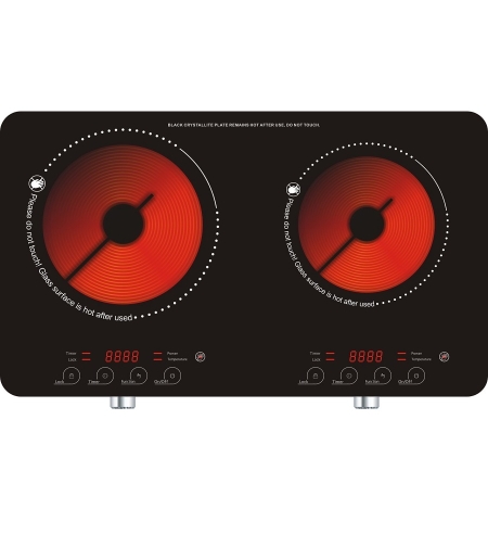כירה חשמלית קרמית זוגית 3100W בורמן Burman B3002