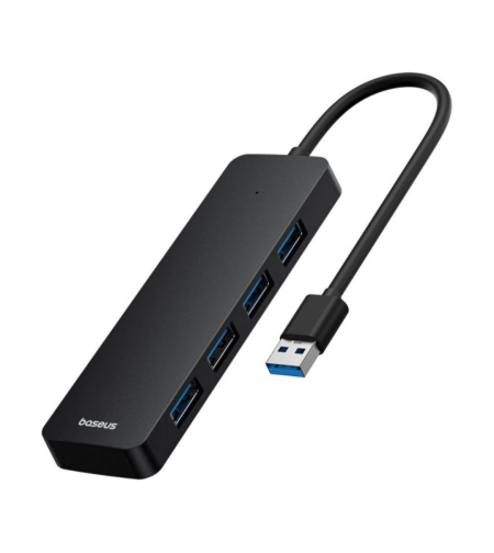 מפצל USB Type-A עם 4 חיבורי USB Type-A בזוס Baseus UltraJoy Series 4-Port HUB Lite - יבואן רשמי!