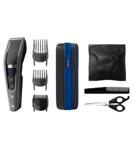 מכונת תספורת עם בקרת מגע דיגיטלית צבע שחור PHILIPS Hair Clipper HC7650/15 - שנתיים אחריות יבואן רשמי