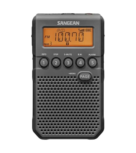 רדיו דיגיטלי טרנזיסטור כיס סאנג'ין SANGEAN DT-800 - שנתיים אחריות יבואן רשמי - צבע שחור