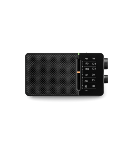 רדיו טרנזיסטור אנלוגי סאנג'ין SANGEAN POCKET 110 SR-36 - שנתיים אחריות יבואן רשמי - צבע שחור