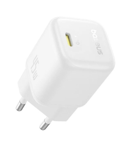 מטען קיר מהיר בזוס Baseus PicoGo GaN 1C USB Type-C 45W - יבואן רשמי