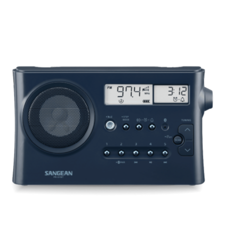 מערכת רדיו דיגיטלי עם בלוטות' סאנג'ין SANGEAN PR-D4BT - שנתיים אחריות יבואן רשמי - צבע כחול כהה