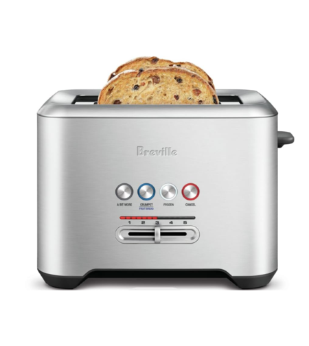 מצנם טוסטר חכם נירוסטה ברוויל BREVILLE the Lift & Look Pro–2 Slice BTA720 - יבואן רשמי
