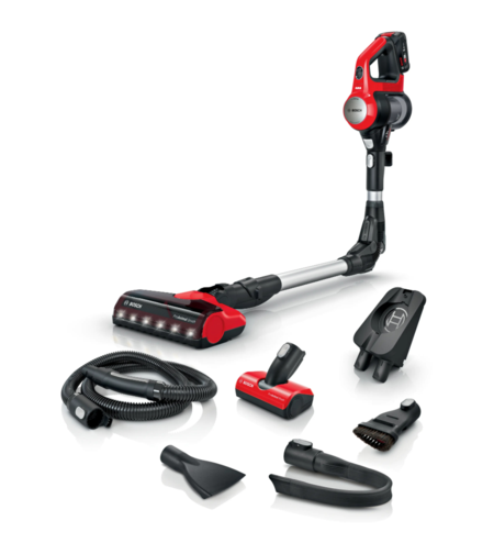 שואב אבק אלחוטי חובט עם מוט גמיש בוש BOSCH Unlimited Serie 7 BCS711PET - תוצרת גרמניה - שנתיים אחריות + 8 שנות אחריות למנוע יבואן רשמי