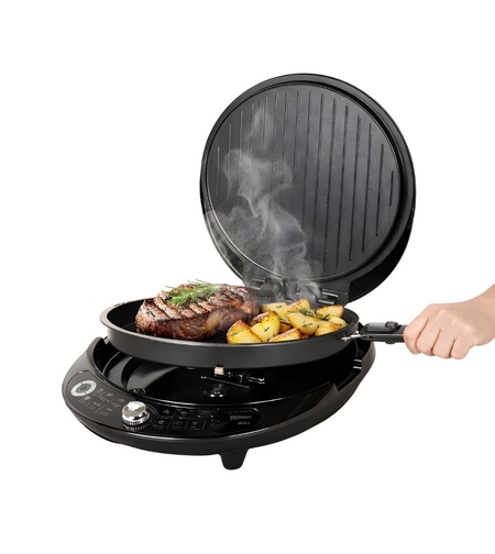 שף הפלא עם פלטות נשלפות עוצמתי Universe NRI-8640 - פטור מטבילה והגעלה - יבואן רשמי - צבע שחור