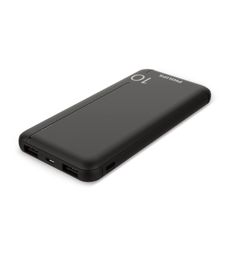 מטען נייד סוללת גיבוי פיליפס Philips Power Bank 10,000mAh DLP1810CB/00 - יבואן רשמי!