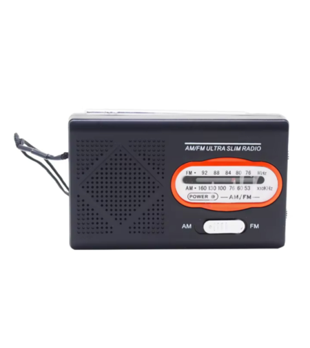 רדיו טרנזיסטור נייד FM RADIO בטריות DEKKO DK-2015 - יבואן רשמי - צבע שחור