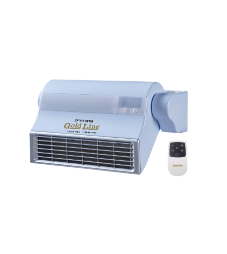 מפזר חום לאמבטיה טורבו הוריקן 2800W עם שלט גולד ליין Gold Line ATL-138E
