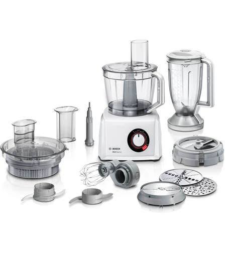 מעבד מזון בנפח 3.9 ליטר משולב בלנדר כולל חיתוך קוביות 1250W בוש Bosch MultiTalent 8 MC812M872 - יבואן רשמי