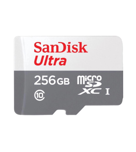 כרטיס זיכרון בנפח 256GB סאנדיסק SanDisk Ultra microSDXC 100MB/s Class 10 UHS-I