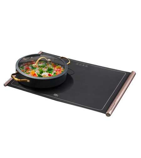 פלטת חימום מתקפלת לשבת מסיליקון 400W שחור \ רוזגולד פוד אפיל Food Appeal