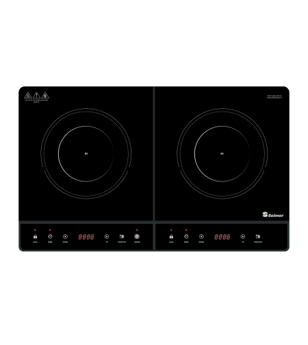 כירת בישול אינדוקציה כפולה 3500W סלמור Selmor SE-7138 - יבואן רשמי