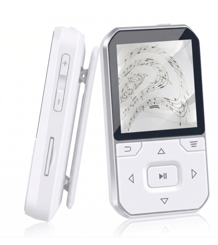 נגן דוקו קליק MP3 DOQO CLICK 16GB - כולל רדיו - יבואן רשמי - צבע לבן