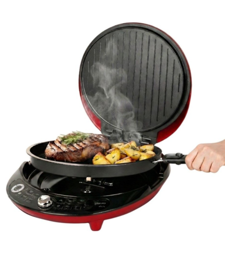 שף הפלא עם פלטות נשלפות עוצמתי Universe NRI-8640 - פטור מטבילה והגעלה - יבואן רשמי - צבע אדום