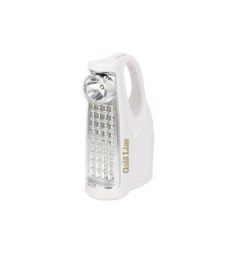 תאורה נטענת ניידת 36 נורות SMD LED + פנס ותאורת צד גולד ליין Gold Line ATL-189