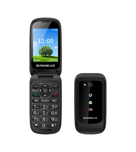טלפון סלולרי מתקפל למבוגרים דור 4 פון ליין Phone Line F34 4G - שנתיים אחריות יבואן רשמי!