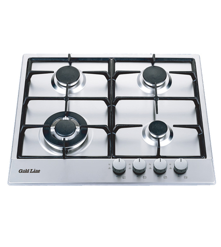 כיריים גז 4 להבות BUILT-IN גולד ליין Gold Line PREMIUM ATL-4510 - יבואן רשמי - גימור נירוסטה