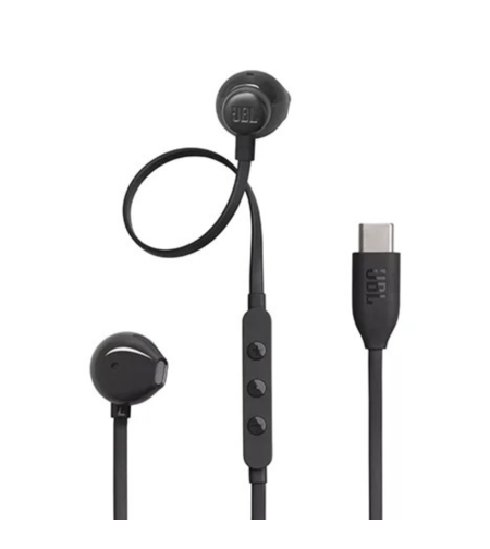 אוזניות חוטיות JBL TUNE 305C USB-C - יבואן רשמי - צבע שחור