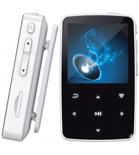 נגן עם בלוטות' ולחצני מגע דוקו פלאש MP3 DOQO FLASH 16GB - כולל רדיו - יבואן רשמי - צבע לבן