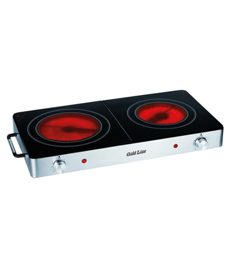 כירה חשמלית קרמית כפולה גולד ליין Gold Line ATL-802