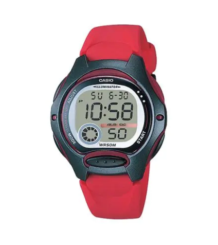 שעון יד דיגיטלי קסיו CASIO LW-200-4AV צבע אדום