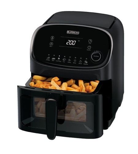 סיר טיגון ללא שמן Air Fryer חכם דיגיטלי 8 ב-1 בורמן BURMAN B772