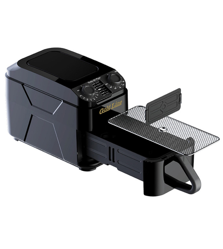 סיר טיגון ללא שמן מלבני ארון 6 ליטר גולד ליין Gold Line ATL-9916 - יבואן רשמי - צבע שחור