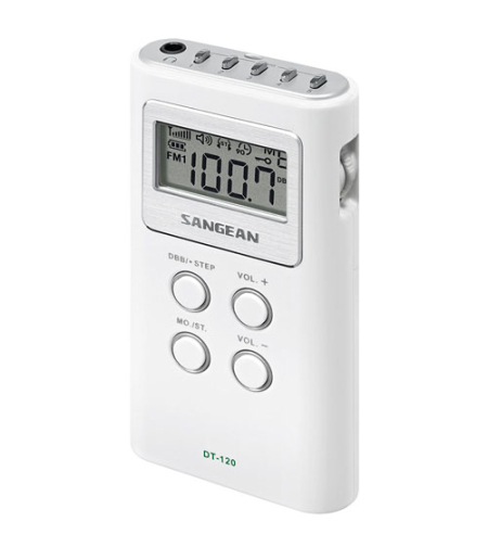 רדיו טרנזיסטור דיגיטלי נייד סאנג'ין Sangean DT-120 - שנתיים אחריות יבואן רשמי!