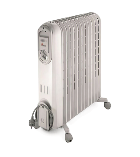 רדיאטור 12 צלעות ד'לונגי ונטו De'Longhi VENTO V551225- יבואן רשמי 7 שנות אחריות