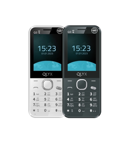 טלפון סלולרי כשר דור 4 קיוליקס QLYX Q3 4G במגוון צבעים! יבואן רשמי!