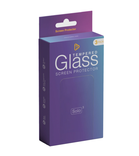 מארז 3 מגני מסך לנגן סולו 3 - 24Six Solo3 Tempered Glass Screen Protectors -3 Pack - מקורי יבואן רשמי