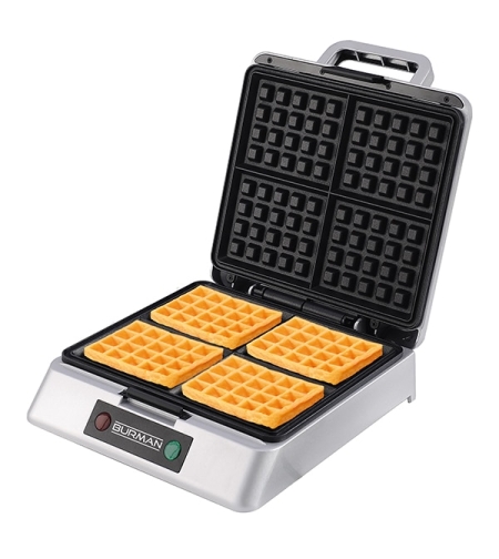 מכשיר וופל בלגי 1200W בורמן Burman Waffle Maker B1970