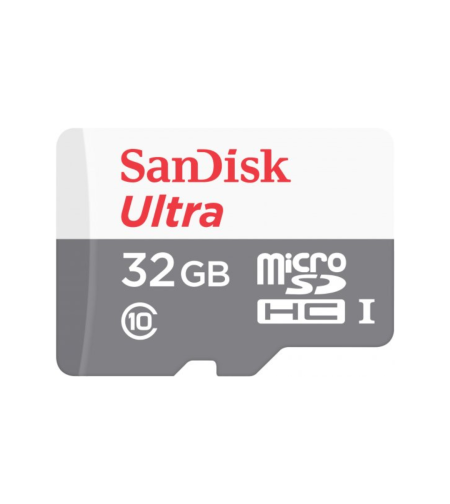 כרטיס זיכרון בנפח 32GB סאנדיסק SanDisk Ultra microSDXC 100MB/s Class 10 UHS-I