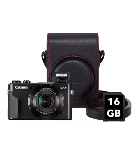 מצלמה דיגיטלית Canon G7 X Mark II Premium Kit - תפריט בעברית! 3 שנות אחריות!