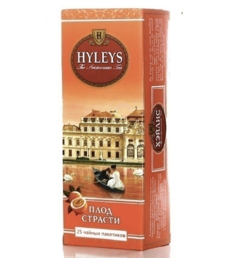 Hyleys black tea passion fruit 25 