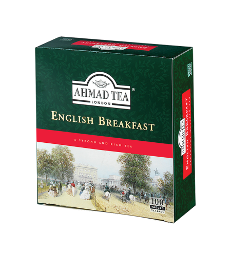 Ahmad tea English breakfast чёрный чай 100 пакетиков