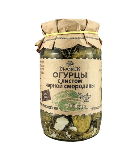 Огурцы с листом чёрной смородины