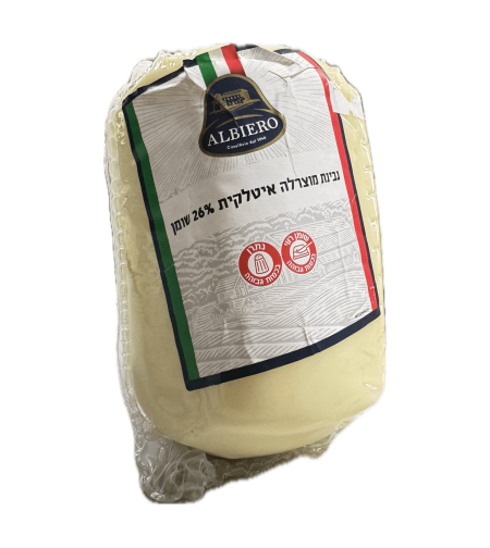 גבינה מוצרלה איטלקית 26% שומן