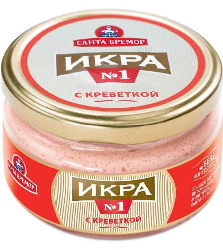 Салат икра с креветкой