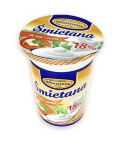 Сметана польская 18%