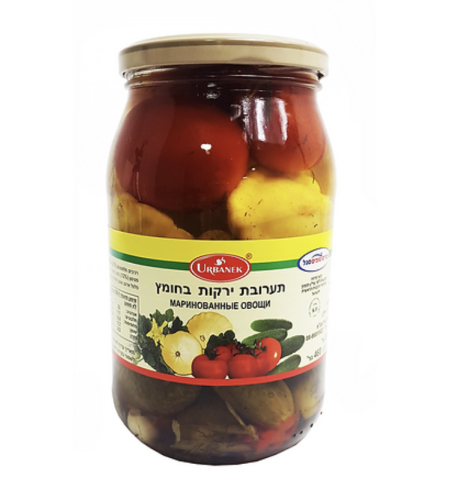 תערובת ירוקות בחומץ