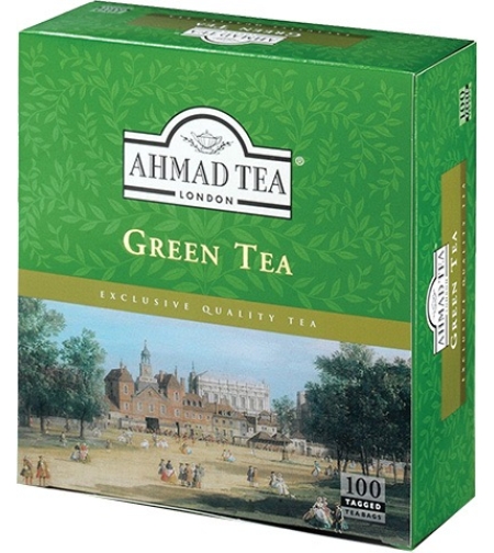 Ahmad tea зелёный чай 100 пакетиков