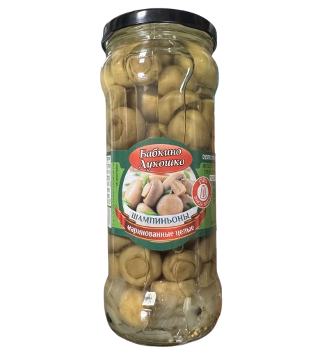 שימורי פטריות שמפיניון שלמים מוחמצים