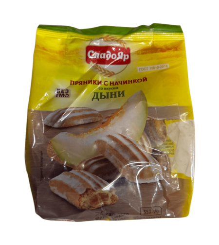 Пряник с начинкой со вкусом дыни