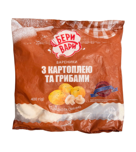 Вареники с картошкой и грибами