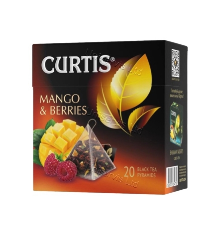 Curtis mango & berries чёрный 20 пирамидок