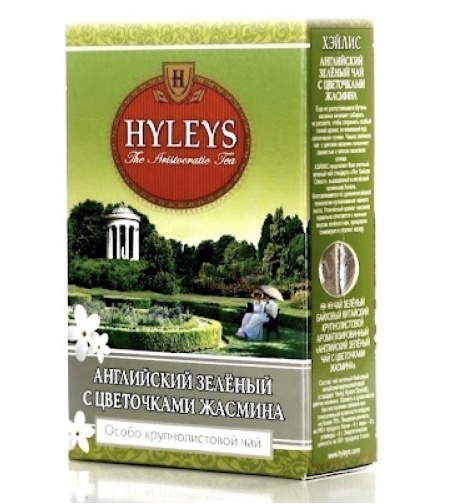 Hyleys English green tea with jasmine flowers  100 гр.